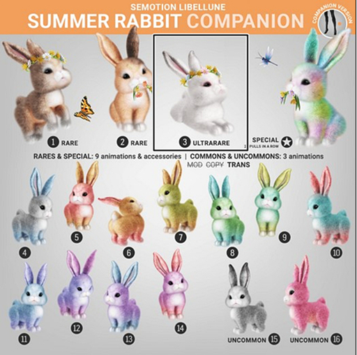 SEmotion Libellune Summer Rabbit Companion ULTRARARE 03