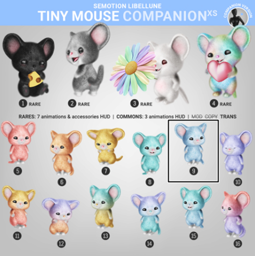 SEmotion Libellune Tiny Mouse XS Companion COMMON 09