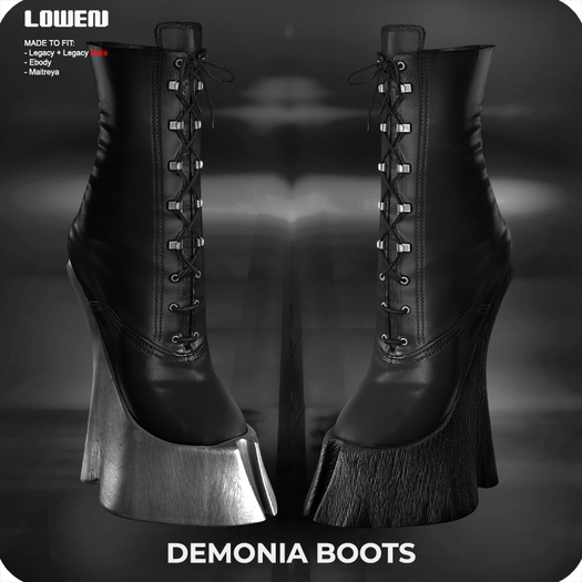 Lowen - Demonia Boots [Metal] DEMO