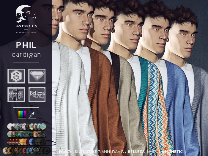not so bad . mesh . PHIL cardigan . light pack