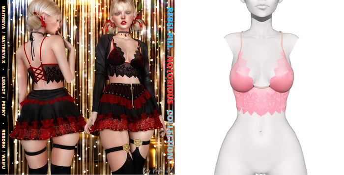Rebelpill - Notorious Collection Top Nude