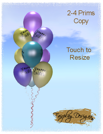 ~R~ Happy Easter  Mega Ballloon Cluster~