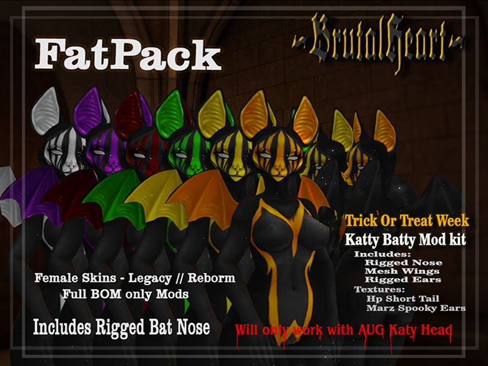 Retired ~BH~ Katty Batty (Katy Bat Mod) - FATPACK