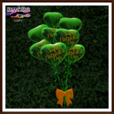 St Patrick - Balloons Bouquet - Happy St Patrick's Day