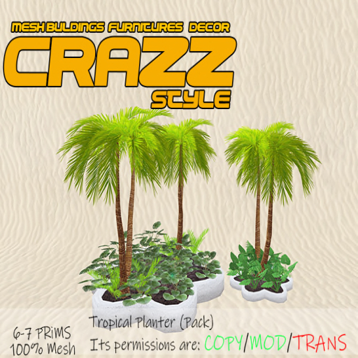 :::CR'S::: - Tropical Planter (Pack)