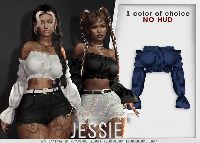 Look At Me. Jessie : Top - Indigo