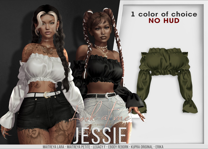 Look At Me. Jessie : Top - Olive