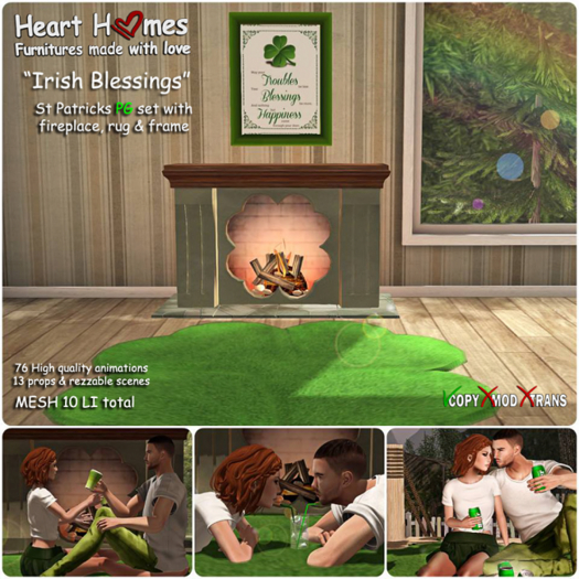 <HEART HOMES> Irish blessings PG set