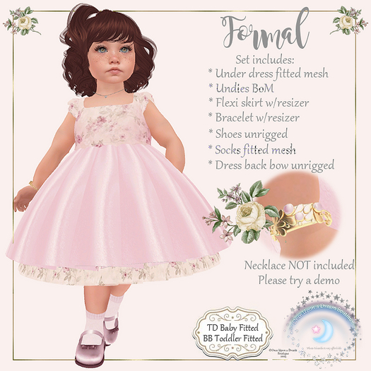 OUD Formal Pink TDB BBT Fitted