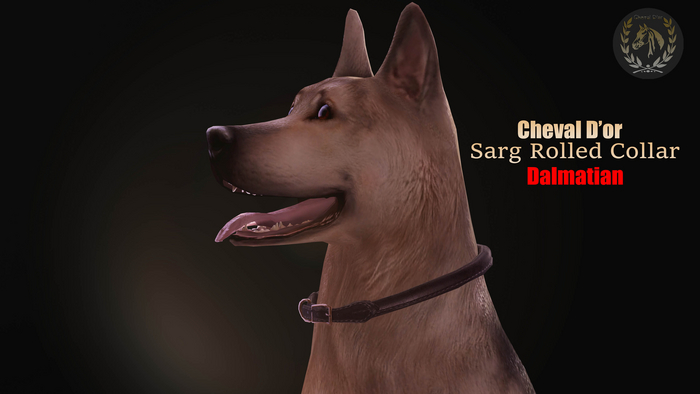 Cheval D'or / Teeglepet Dalmatian / Sarg Rolled Collar. [HUD]
