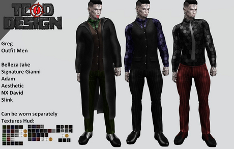 Second Life Marketplace - Outfit Men ~ Greg [ADD ME]. DEMO