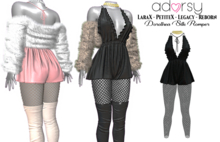 adorsy - Dorothea Romper Dark Black - Lara X/Legacy/PetiteX/Reborn