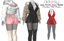 adorsy - Dorothea Romper Deep Red - Lara X/Legacy/PetiteX/Reborn
