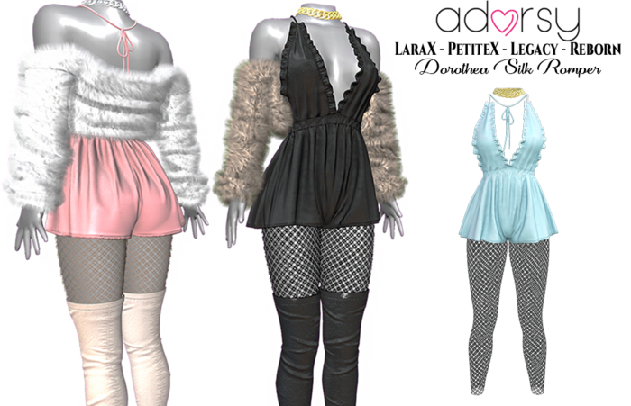 adorsy - Dorothea Romper Light Blue - Lara X/Legacy/PetiteX/Reborn