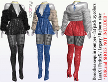 adorsy - Dorothea Sequin Romper Fatpack - Lara X/Legacy/PetiteX/Reborn