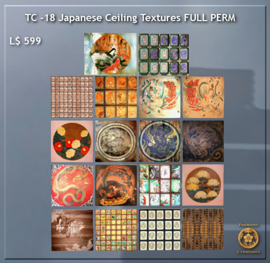 18 Japanese Ceiling Textures