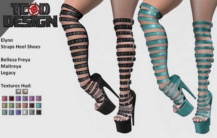 Straps Heel Shoes ~ Elynn [ADD ME]. DEMO