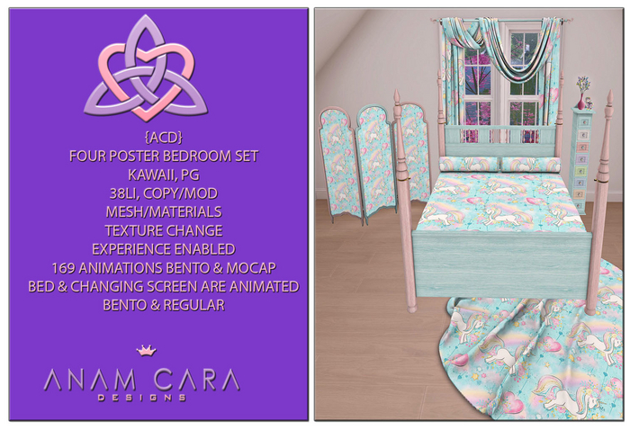{ACD} Four Poster Bedroom Set Kawaii PG