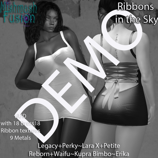 ~*MF*~ Ribbon in the Sky Dress DEMO (Add or Rez)