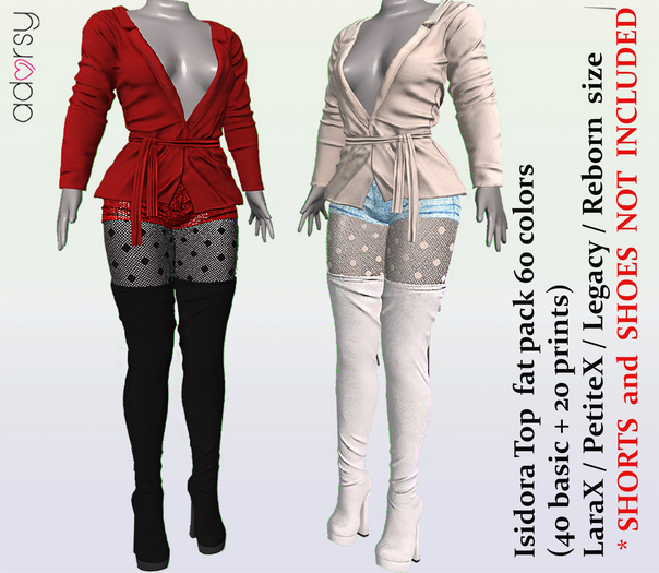 adorsy - Isidora Jacket Fatpack - Lara X/Legacy/PetiteX/Reborn