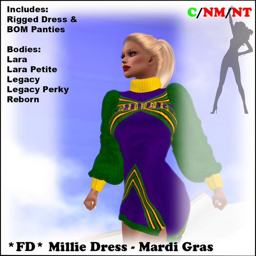 *FD* Millie Dress [Boxed] Mardi gras