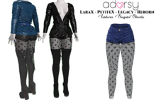 adorsy - Isidora Sequin Shorts Blue - Lara X/Legacy/PetiteX/Reborn