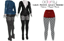 adorsy - Isidora Sequin Shorts Red - Lara X/Legacy/PetiteX/Reborn