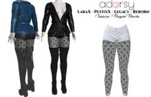 adorsy - Isidora Sequin Shorts White - Lara X/Legacy/PetiteX/Reborn