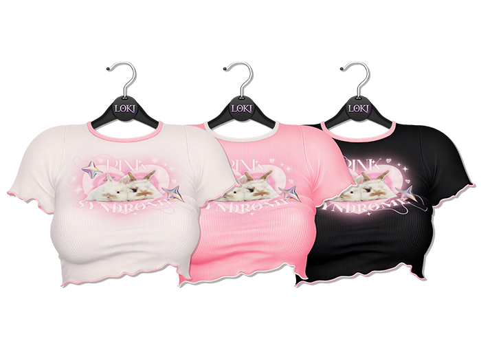 Loki - Poppy Printed Tee - Pink Syndrome