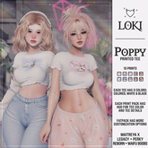 Loki - Poppy Printed Tee - FATPACK