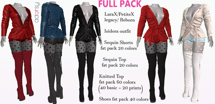 adorsy - Isidora SET BUY ALL PACK - Lara X/Legacy/PetiteX/Reborn