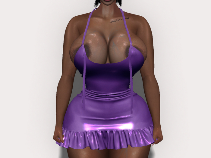 YENTEMENTS -  RUFFLE DRESS & TANK SS//22  [purple]