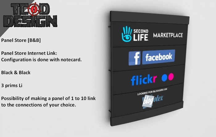 Second Life Marketplace - Panel Store [B&B] [ADD ME]...