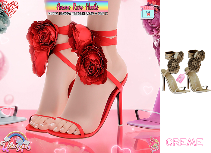 #UNIVERSA - Anna Rose Heels - Creme - Kupra - Reborn - Legacy - GenX - LaraX