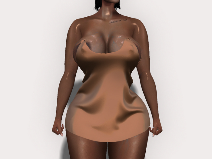 YEN. Silky Night Dress [nude]