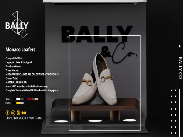 'BALLY & CO' Monaco Loafers White