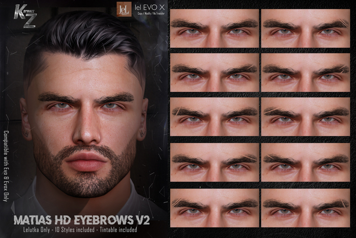 KARMAZZ Matias V2 leLUTKA HD Eyebrows - EVO & EVOX