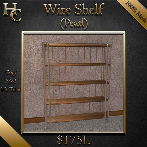 [HC] Wire Shelf - Pearl