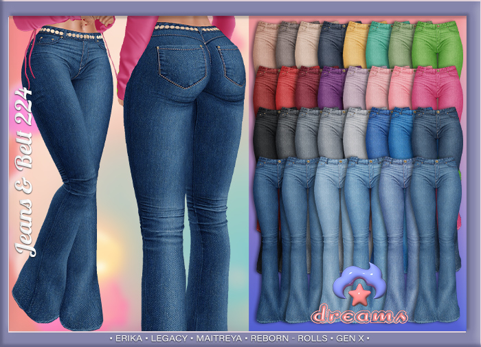 - DS - Jeans & Belt 2-24 -FATPACK- [ ADD ]