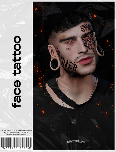 [ES] Face Tattoo Sinner .pack 