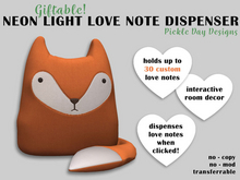 Pickle Day Designs - Love Note Dispenser (plush fox)
