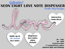 Pickle Day Designs - Love Note Dispenser (neon love)