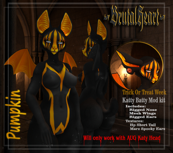 Retired  ~BH~ Katty Batty - Pumpkin Mod Kit