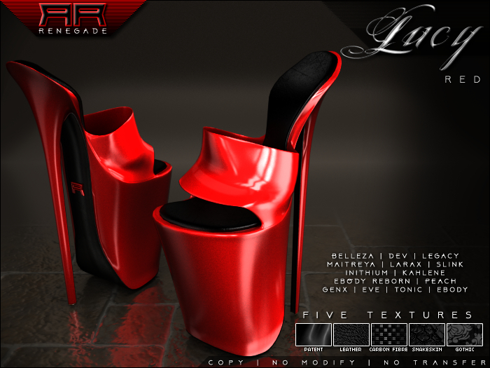 [Renegade] Lucy Platform Heels - Red