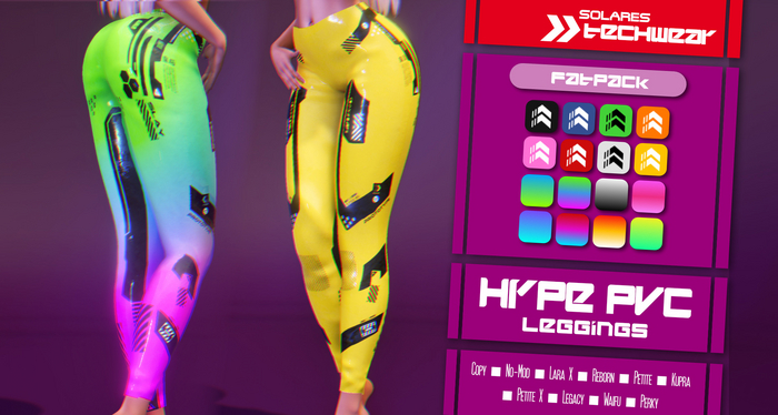 solares >> Hype PVC Leggings - Fatpack