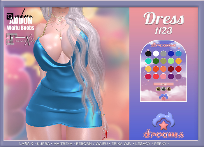 - DS - Dress 1123 (V2: LARA X UPDATE) - FATPACK - [ADD]
