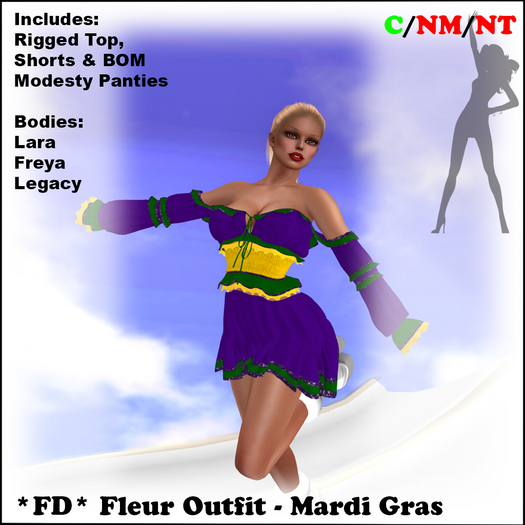 *FD* Fleur Outfit [Boxed] Mardi Gras