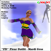 *FD* Fleur Outfit [Boxed] Mardi Gras