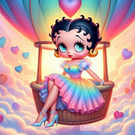 Air Balloon Ride Betty Boop