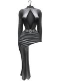 aprelle beyonce dress silver